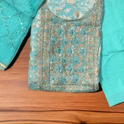 Glitzy Galz Ethnic Motifs Embellished Sequinned Unstitched Dress Material-image-91