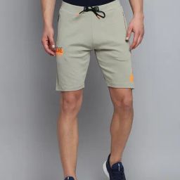 SHOWOFF Olive Regular Fit Printed Shorts-picture-11