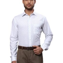 Raymond Blue Slim Fit Printed Shirt-picture-5