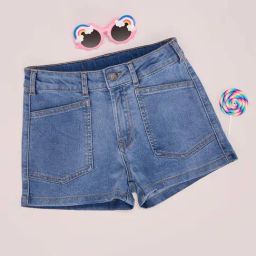 Pantaloons Junior Girls Medium Blue Shorts-picture-11