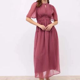 Styli Pink Regular Fit Dress-image-84