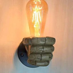 Smokey Cocktail Brown Glass Right Hand Mounted Wall Lamp-image-98