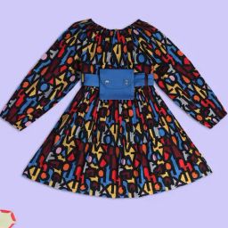 MINIKLUB Kids Black Printed Full Sleeves Dress-image-61