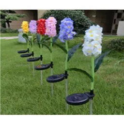 GIGAWATTS 3 Head LED Stake Hyacinth Sun-Powered Solar Garden Light, GW-ME3049A-17