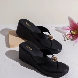 Inc.5 Women's Black Thong Wedges-image-65