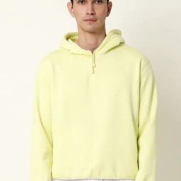 Rare Rabbit Yellow Cotton Regular Fit Solid Sweatshirt-image-47