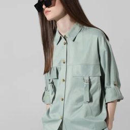 Only Green Relaxed Fit Shirt-image-95