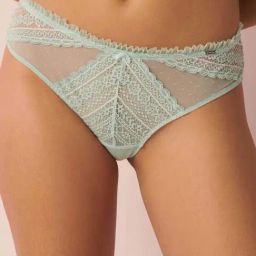 La Vie En Rose Green Lace Work Panty-image-54
