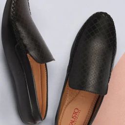 Fausto Men's Black Mule Shoes-image-91