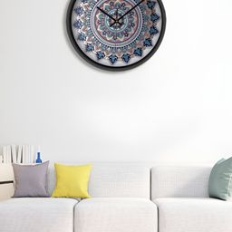 OLIVE TREE Black & White Printed Contemporary Wall Clock-11