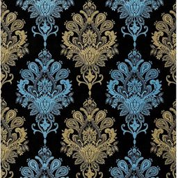 INDIAN ROYALS Blue & Black Peel & Stick Printed Self-Adhesive & Durable Wall Sticker-image-82