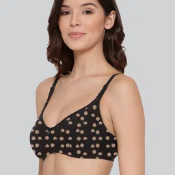 LYRA Printed Combed Cotton Wirefree Secret Support Bra with Detachable Strap image 5