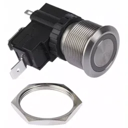 RS PRO Illuminated Push Button Switch 25.2 mm Cutout SPST White LED 250 / 125 V AC, 1758125-image-57