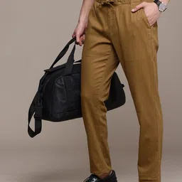 French Connection Men Smart Slim Fit Easy Wash Trousers-image-83