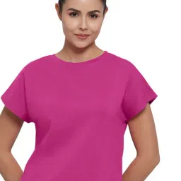 Amante Pink Cotton Sports T-Shirt-image-80