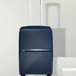 Nasher Miles Bruges Hard-Sided Polypropylene Cabin Luggage Navy Blue 20 inch |55cm Trolley Bag-image-61