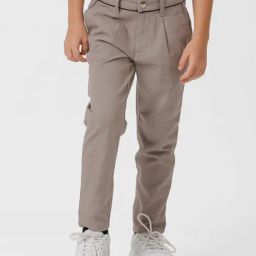 Kate & Oscar Kids Brown Solid Trousers-picture-21