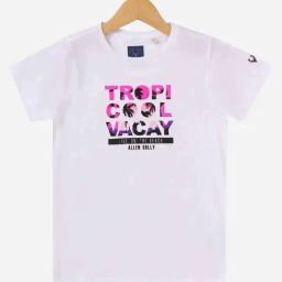 Allen Solly Junior White Graphic Print T-Shirt-image-65