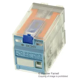 TURCK RELAY, DPDT, 24VDC, 10A, SOCKET, C7-A20DX/024VDC-27