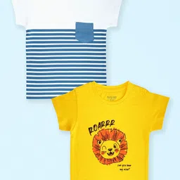Miss & Chief Kids 2 Printed Pure Cotton Pockets T-shirt-11
