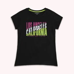 Pantaloons Junior Black Cotton Printed T-Shirt-image-73