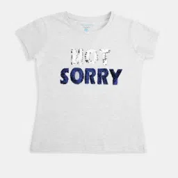 Pantaloons Junior Kids Grey Cotton Embellished T-Shirt-picture-42
