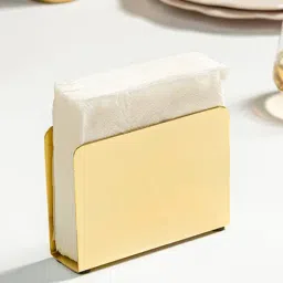 Nestroots Gleam Gold Stainless Steel Napkin Holder-image-84
