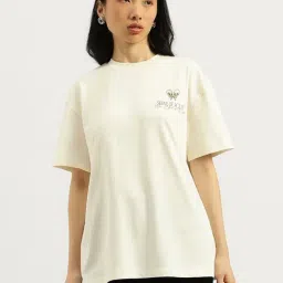 United Colors Of Benetton White Pure Cotton Graphic T-Shirt-picture-28