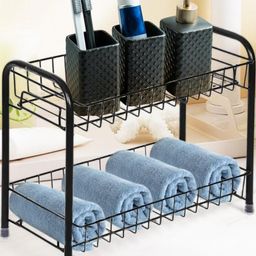 2-Tier Metal Standing Rack Vanity Organizer-89