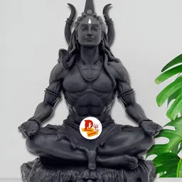 DARIDRA BHANJAN Black Religious Idol Showpiece-image-90