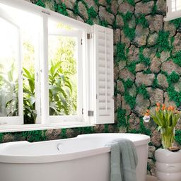 INDIAN ROYALS Brown & Green Printed Self-Adhesive & Durable Wall Sticker-image-96