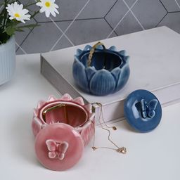 Myntra Elegant Homes Blue Set of 2 Regular Jewellery Organiser Organisers-41