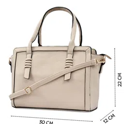 FOR THE BEAUTIFUL YOU PU Structured Satchel with Fringed image 4