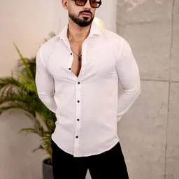IKON FASHION Men Original Slim Fit Textured Spread Collar Casual Shirt-picture-8