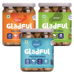 Gladful Mini Cookies Jar Chocolate Orange Almond Pack of 3- 450 g-picture-0