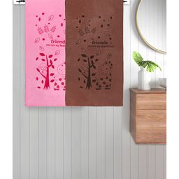 FABINALIV Set of 2 Multicolor Cartoon 300 GSM Cotton Kids Bath Towels (115X60 cm)-image-68