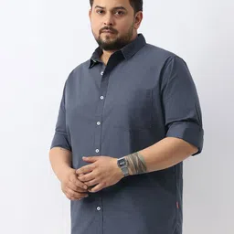 Urbano Plus Men Cotton Full Sleeve Regular Fit Casual Solid Shirt-image-70