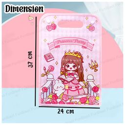 FunBlast Princess Theme File Folder with Button Lock and Handle image 3