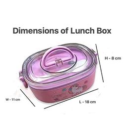 numum Uni Bites Stainless Steel Lunch Box - (unicorn) (2 compartment 800ml) -Color & Design May Vary image 3