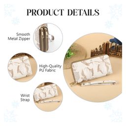 SYGA Women's Zip-Around Wallet with Flower Pattern, Card and Coin Holder(STYLE-08) image 4