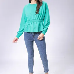 Freehand by The Indian Garage Co Women Round Neck Sweatshirt-picture-7