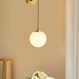 KINIS Gold-Toned & White Quirky Abstract Shaped Wall Lamp-13