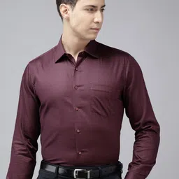 Van Heusen Slim Fit Printed Pure Cotton Formal Shirt-image-37