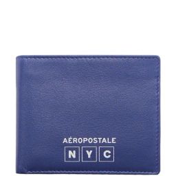 Aeropostale Carlsbad Blue Casual Leather Bi-Fold Wallet for Men-44