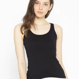 Lady Lyka Black Solid Camisole 10396791-4