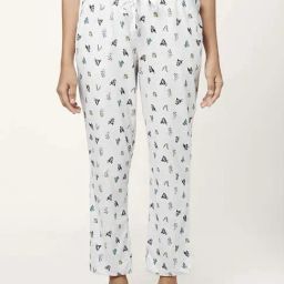 Dreamz by Pantaloons White Cotton Printed Pyjamas-image-27