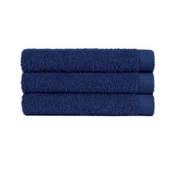 DDECOR Live Beautiful Navy Cotton 550 GSM Hand Towel - Set of 1-image-69