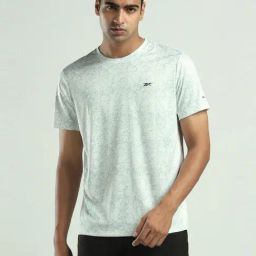 Reebok Green Regular Fit Printed Sports T-Shirt-image-36