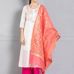 SHAYE Pink Printed Dupatta-picture-46