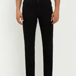 Allen Solly Black Cotton Regular Fit Jeans-picture-46
